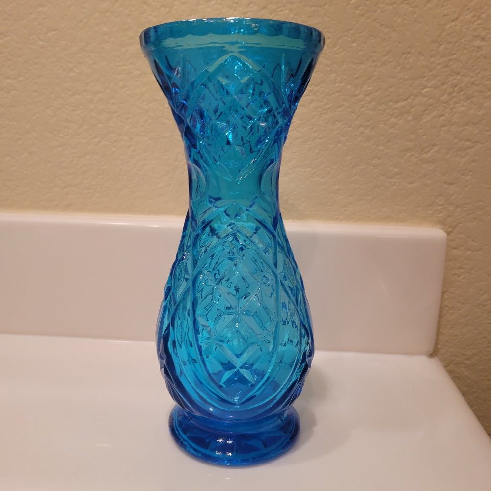 Vintage Rossini Empoli italian Glass Vase